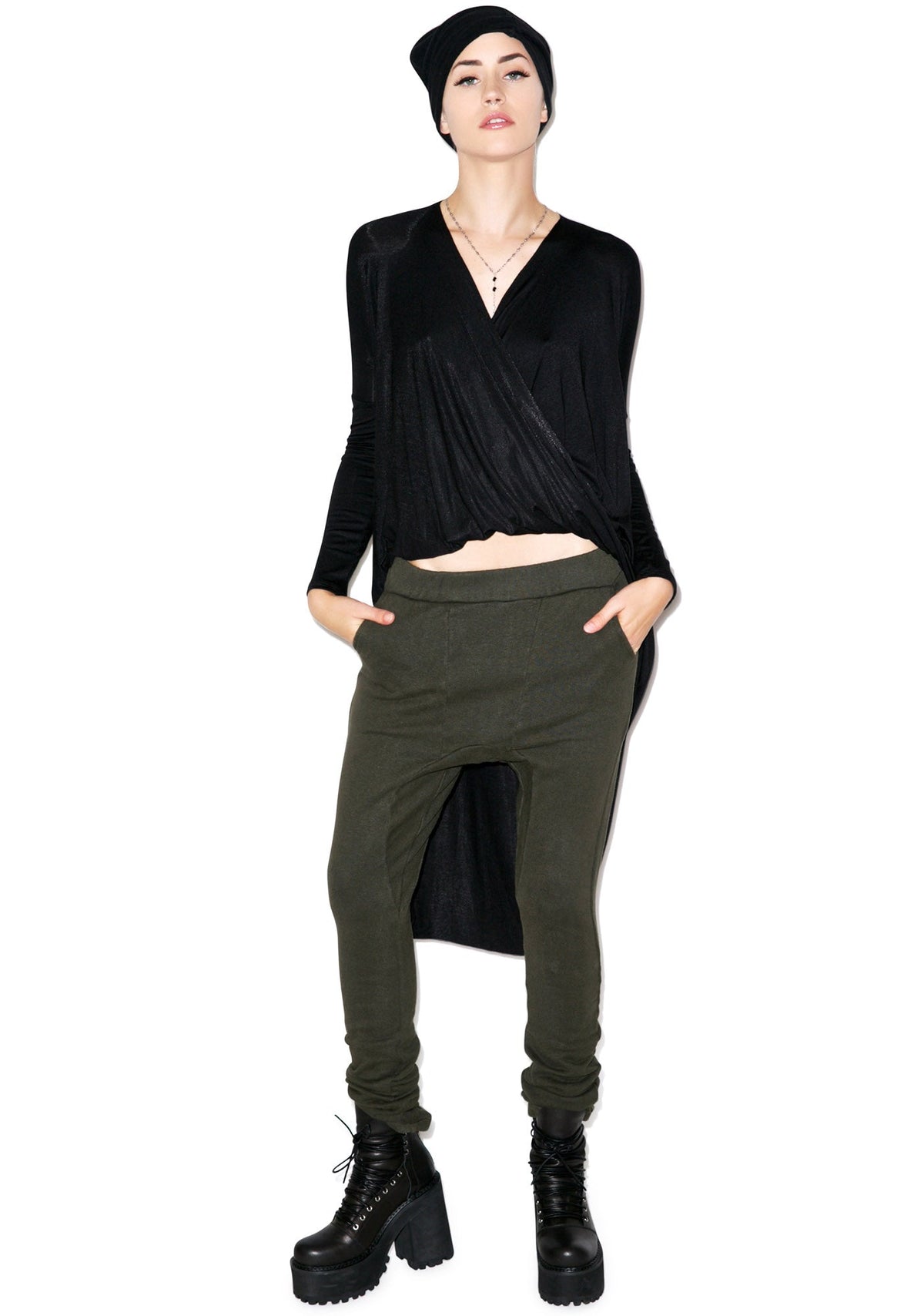 Hammer Time Drop Crotch Pants - Dark Gray