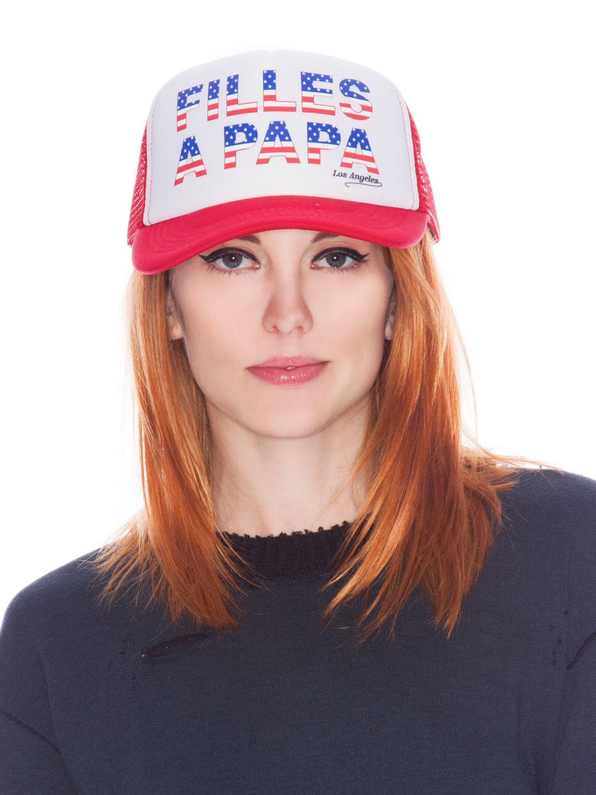 Jill Screenprinted Cap - Black