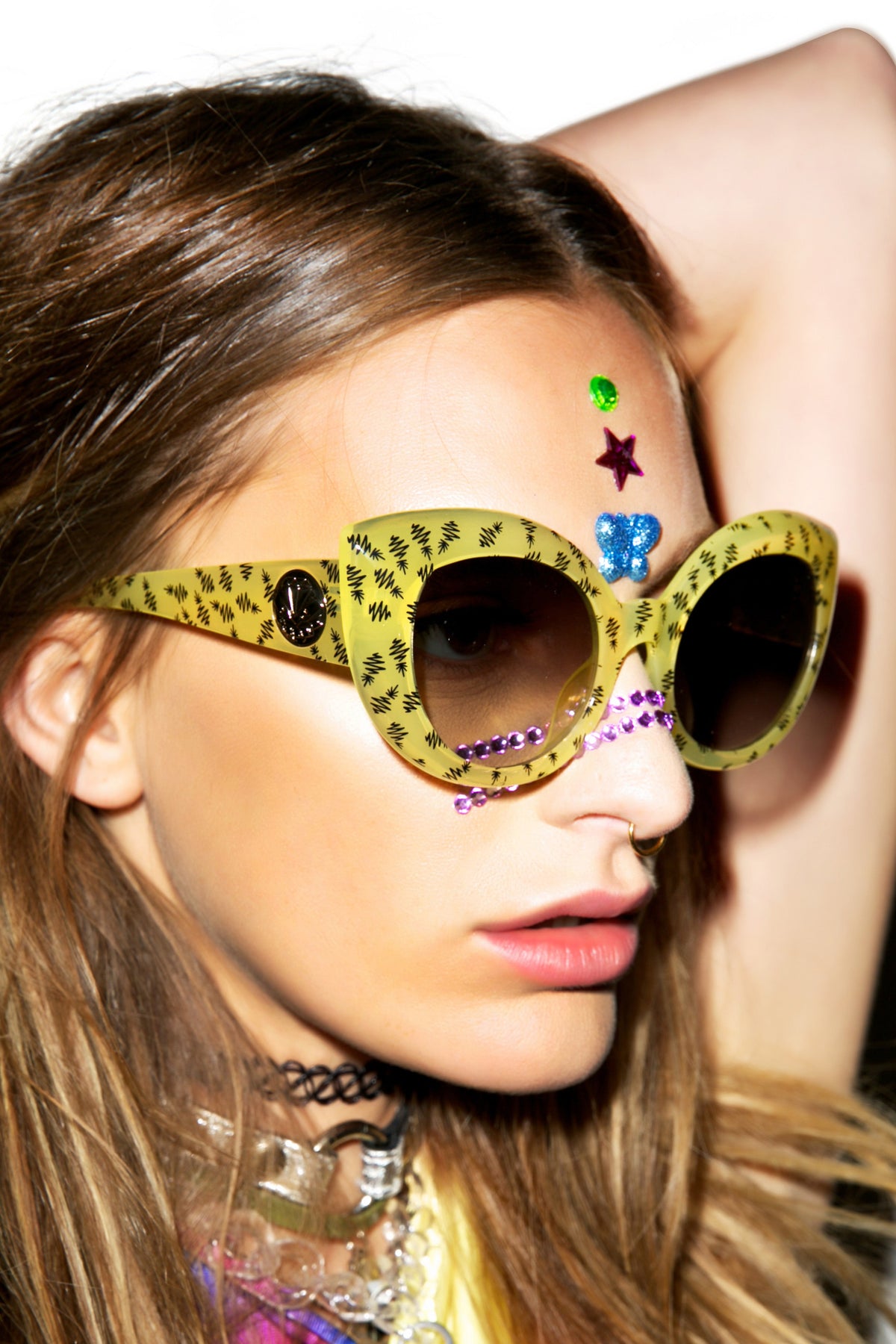 The Diamond Brunch Sunglasses - Light Blue