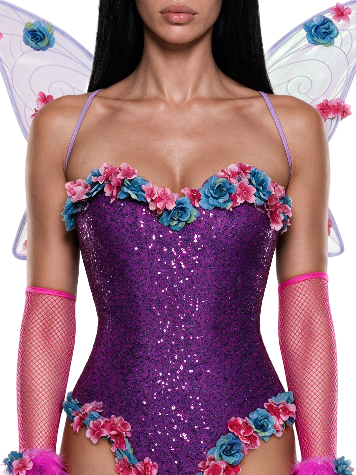 Rave Pixie Fairy Costume - Purple