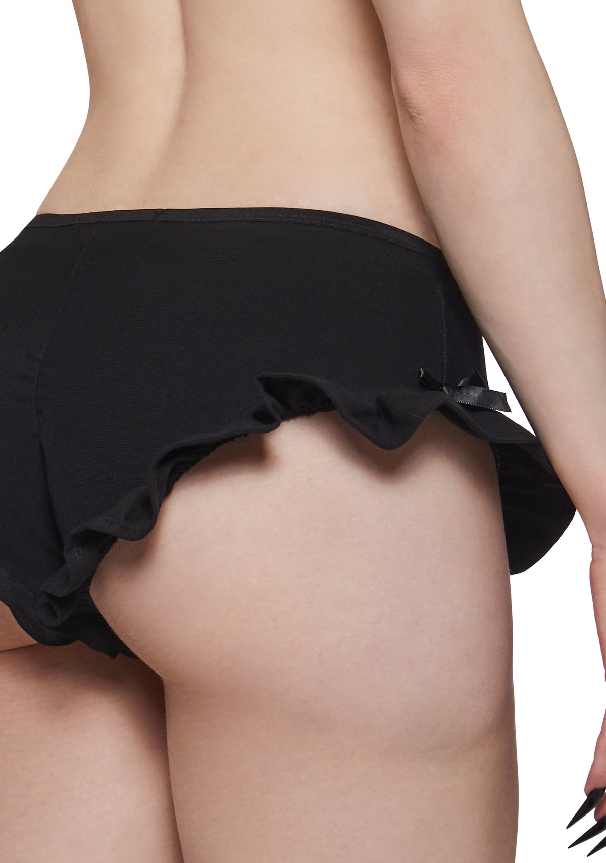 Haunted Black Micro Shorts