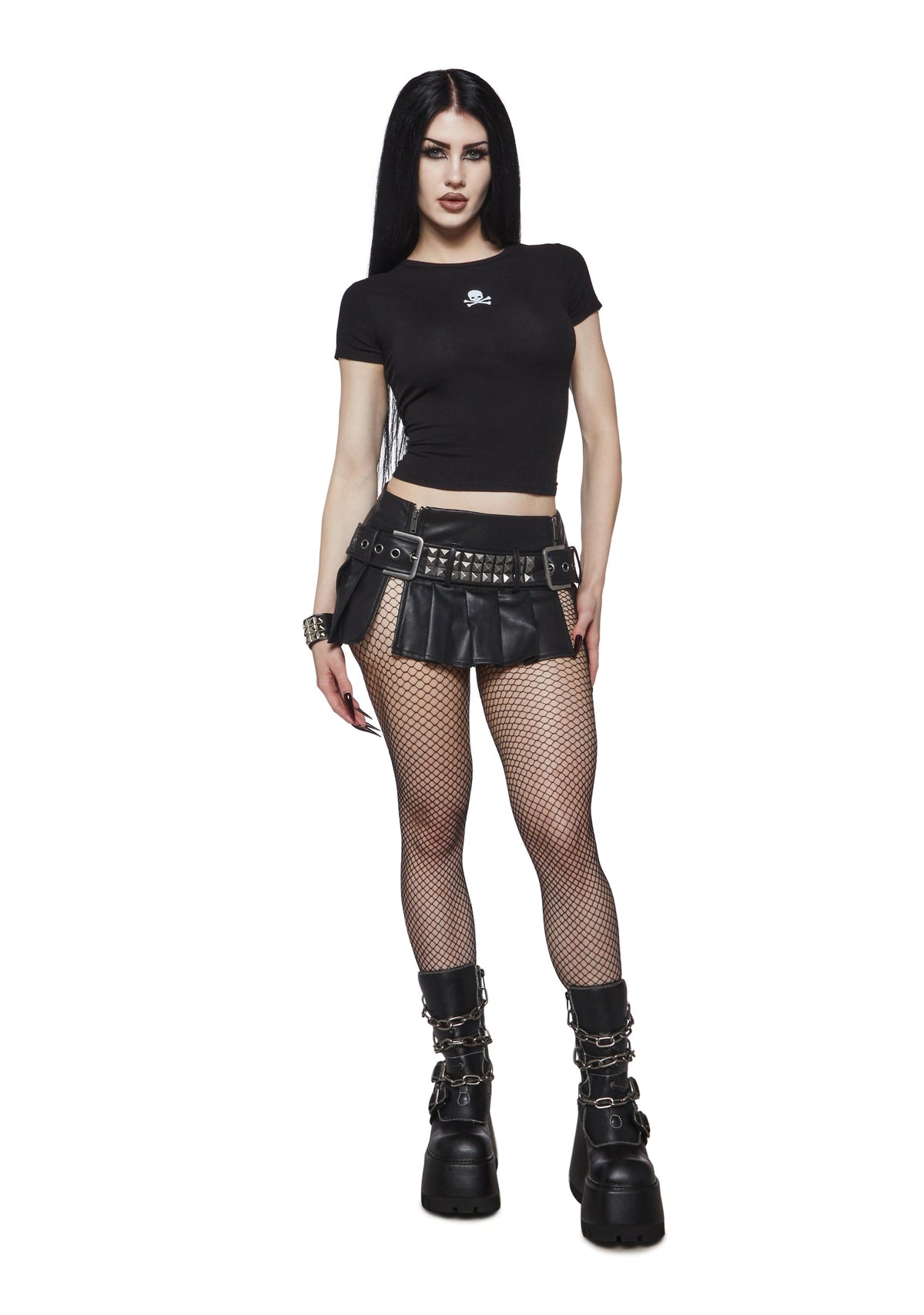 Skully Graphic Baby Tee