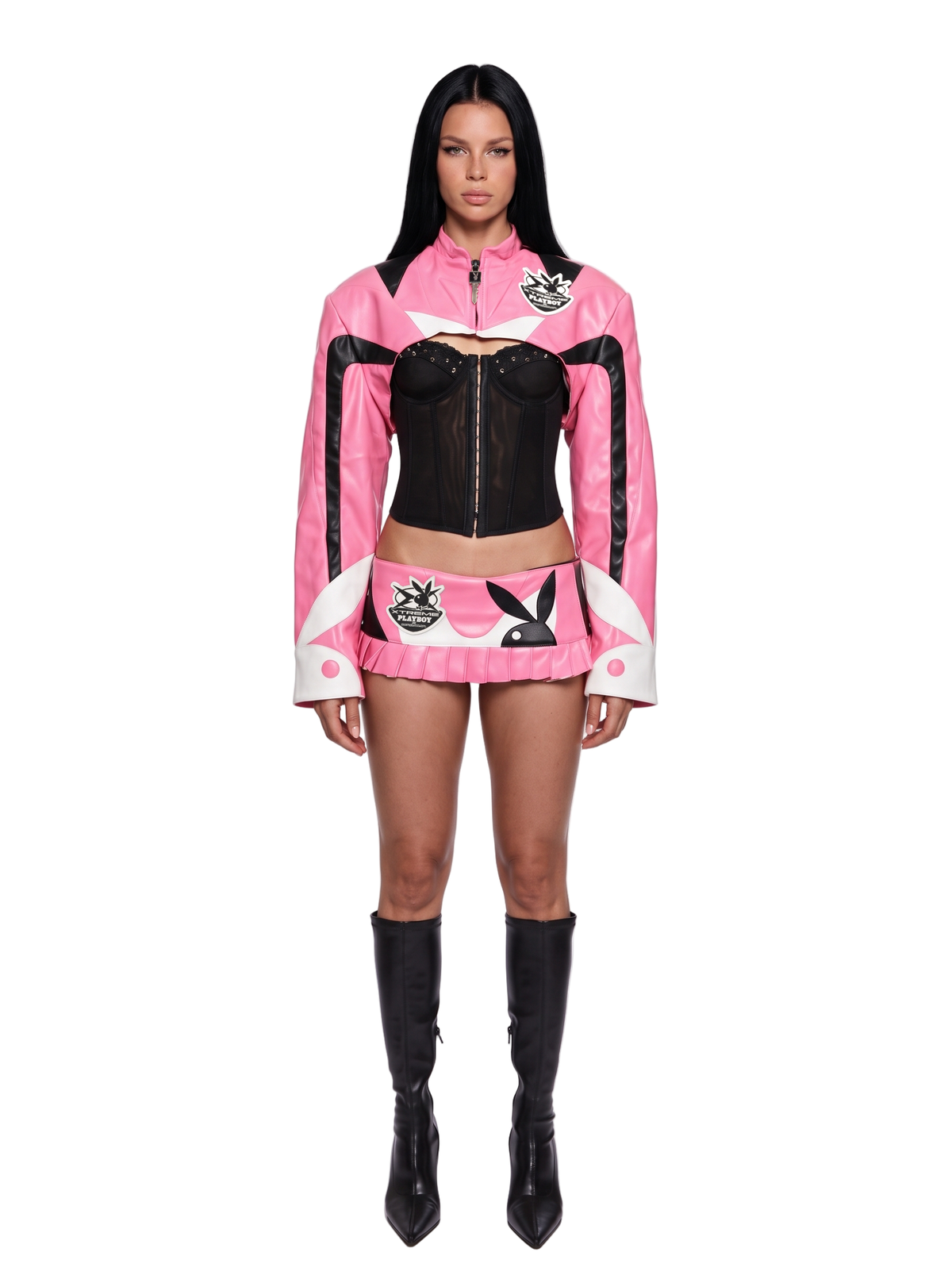 Playboy Moto Bolero Jacket - Pink