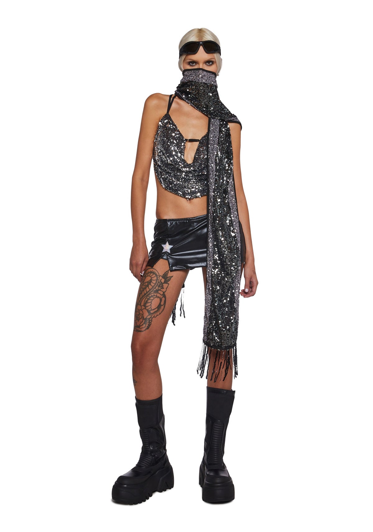Clear Curiosity Scarf - Metallic