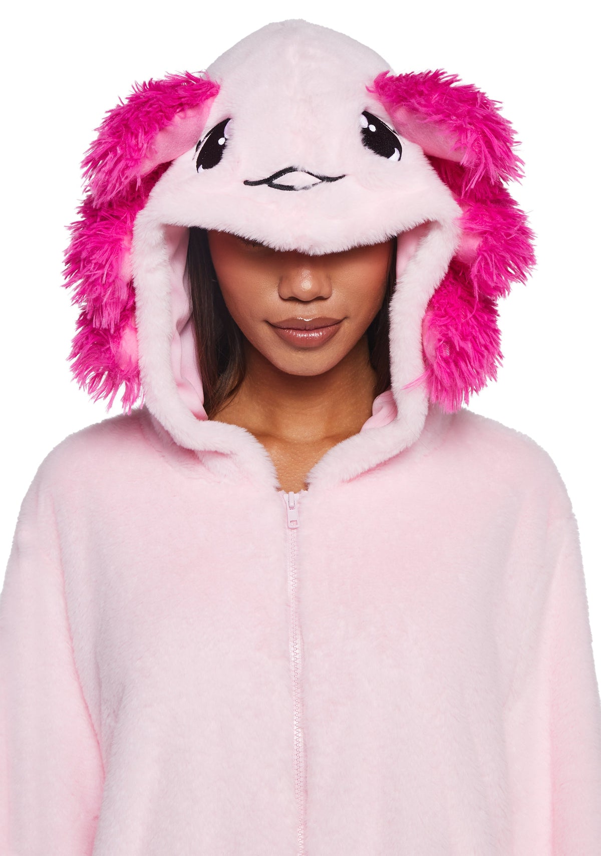 Axolotl Faux Fur Hoodie