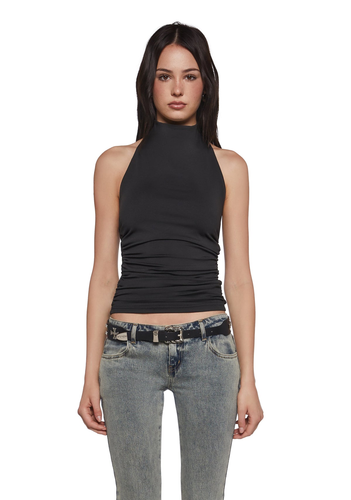 Cool Points Open Back Top - Black