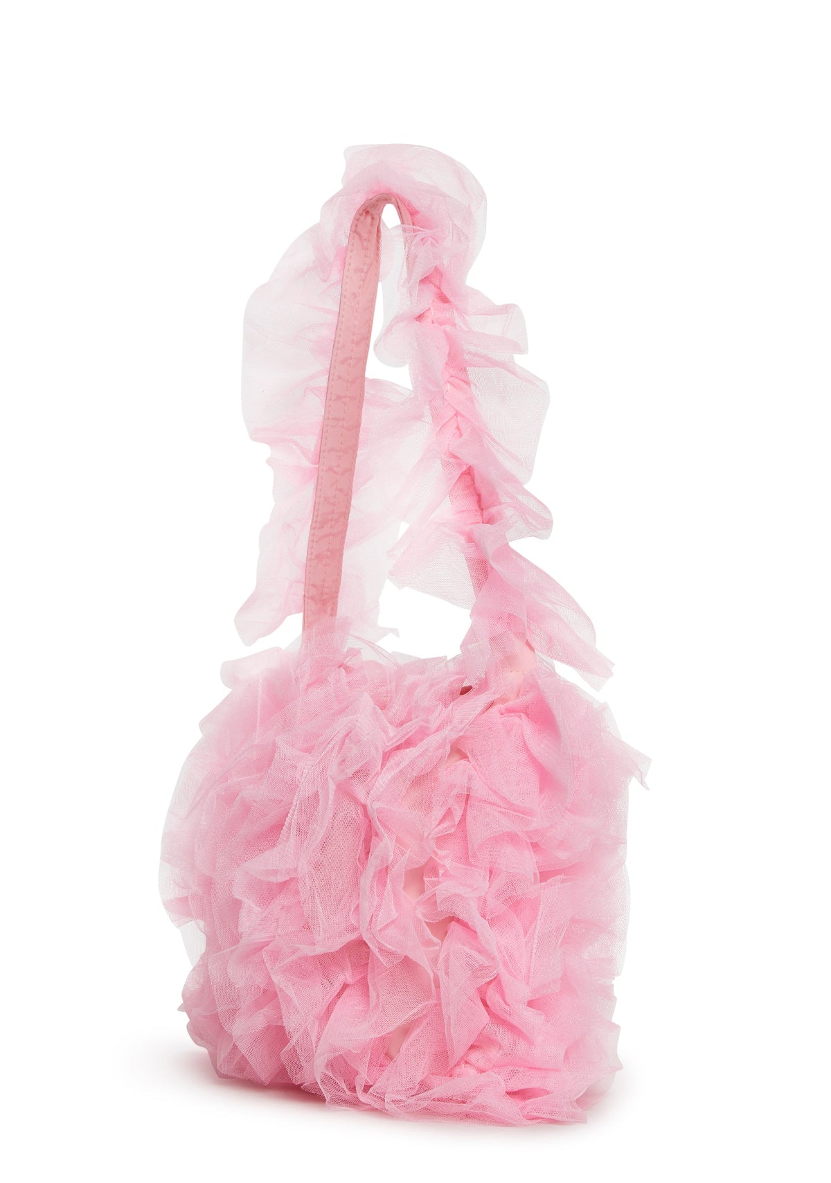 Sentimental Beauty Ruffled Shoulder Bag