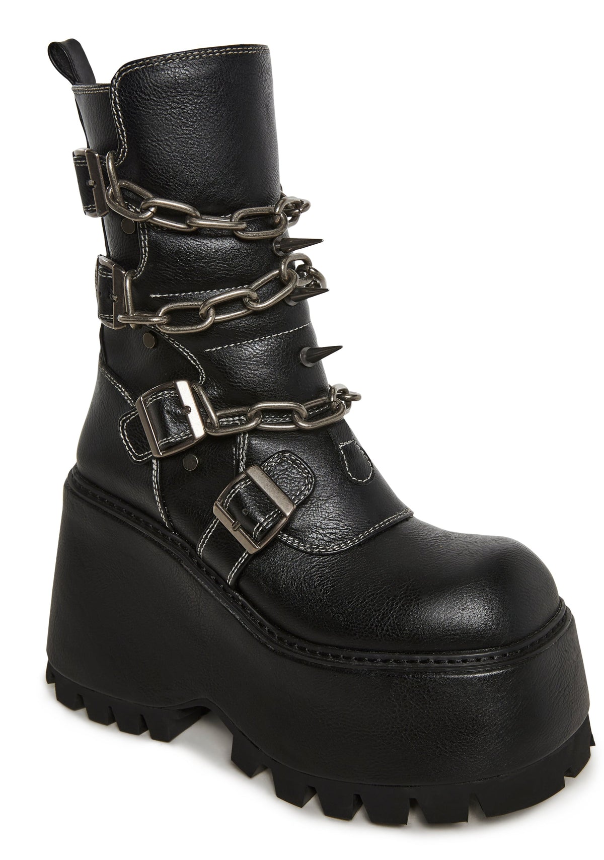 Hard & Heavy Mid Calf Platform Boots