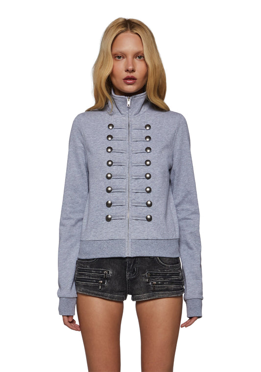 Military Parade Track Zip Sweatshirt