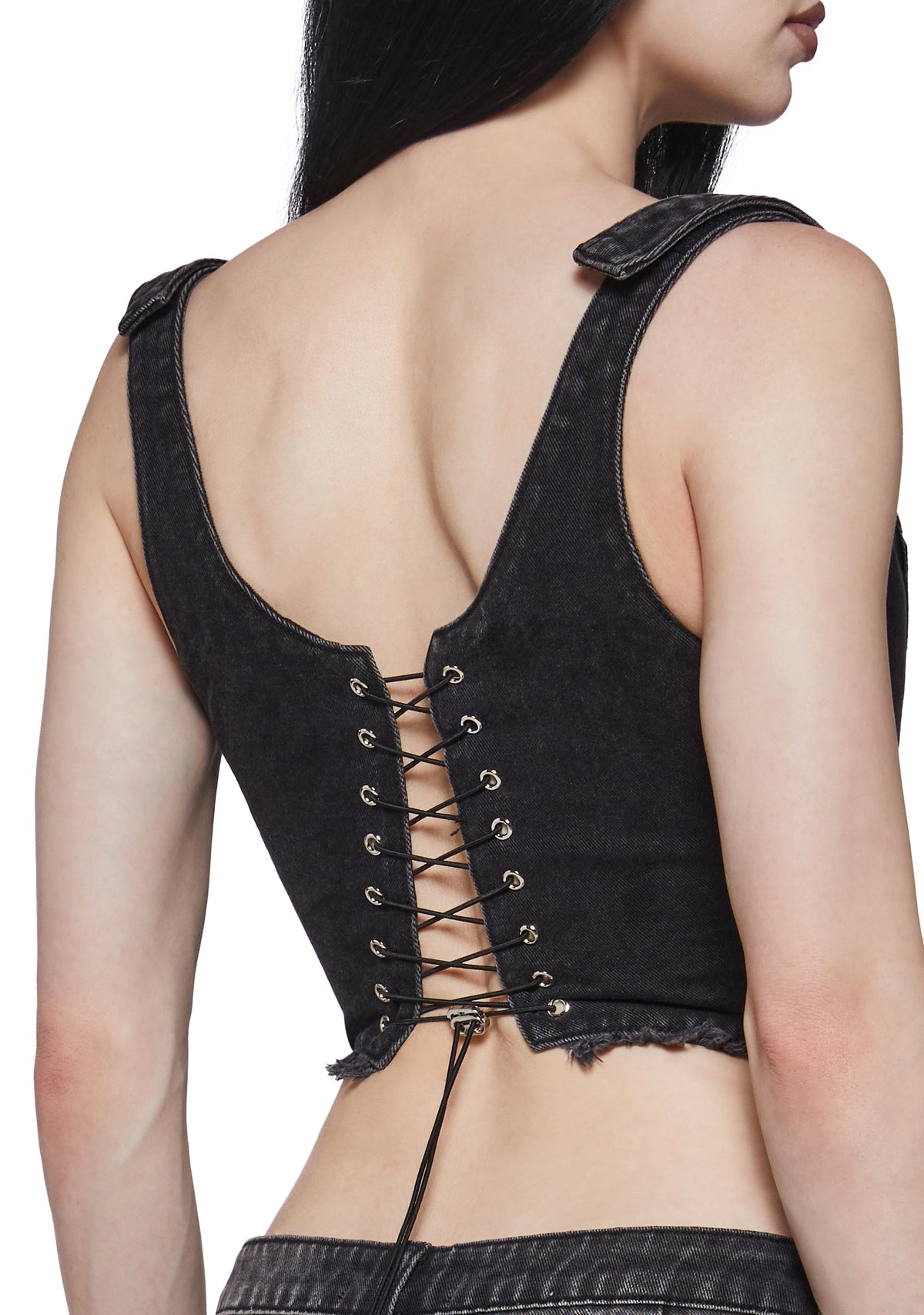 XTC Denim Corset - Black