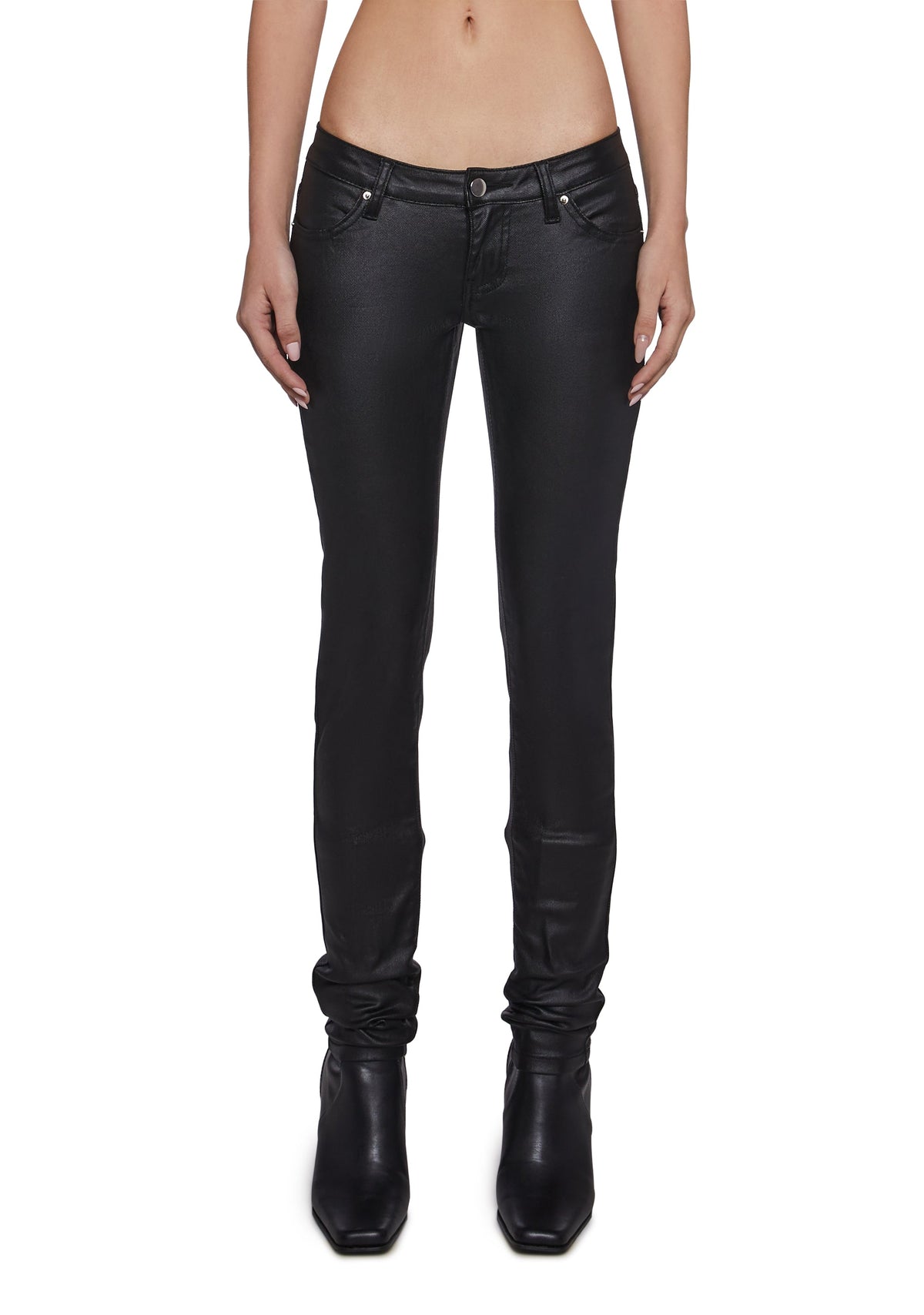 Born To Rock Wax Denim Skinny Jeans