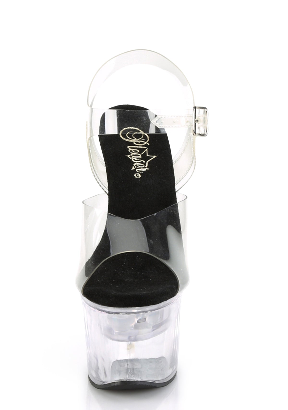 Flashdance-708 Platform Light Up Sandals - Clear