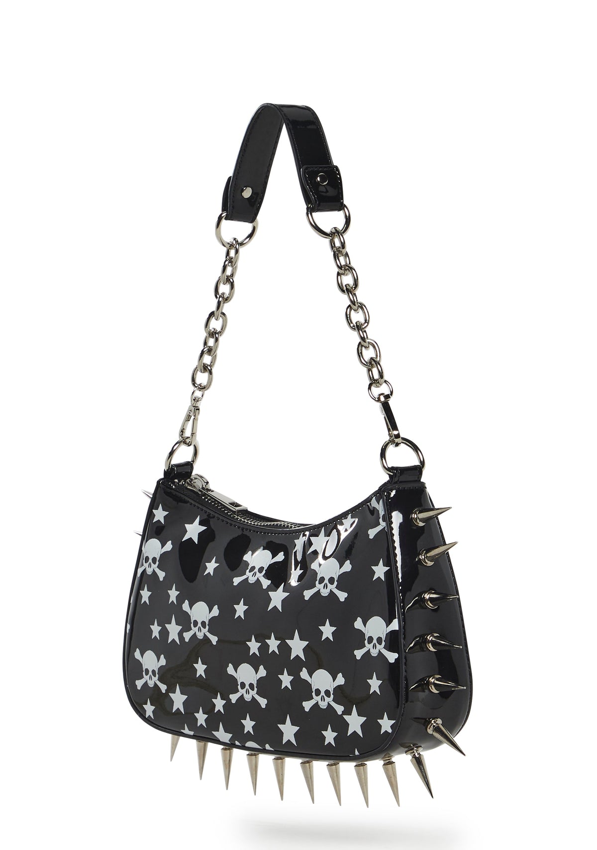 Punk Memories Spiked Shoulder Bag