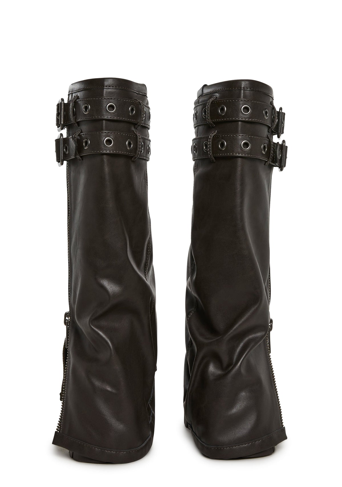 Warp Knee High Pant Boots - Brown