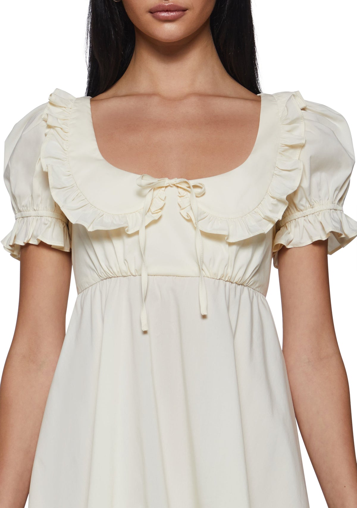 Soren Babydoll Mini Dress - Ivory