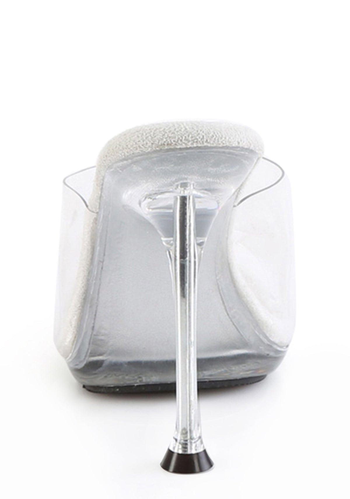 Cupid-401Clear Strap Slip on Heels