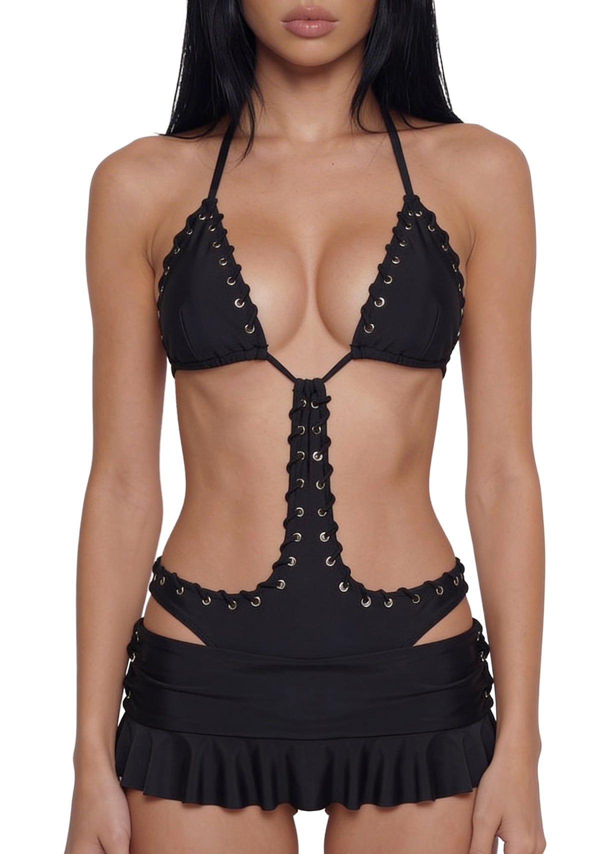 Romy Monokini And Skirt Set