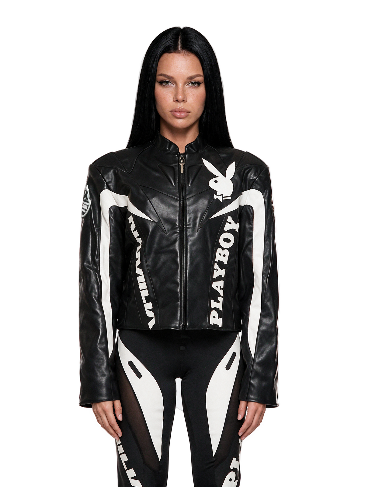 Playboy Moto Jacket - Black