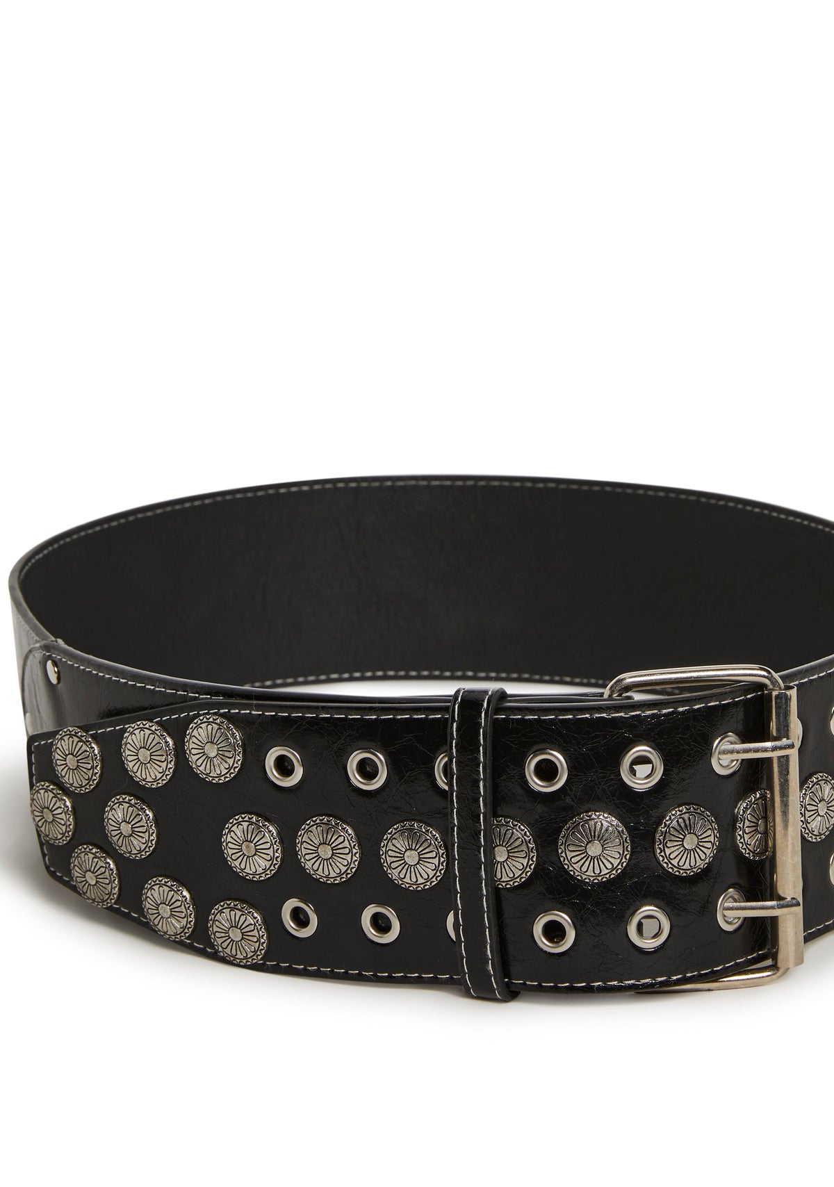 Wide Studded Belt