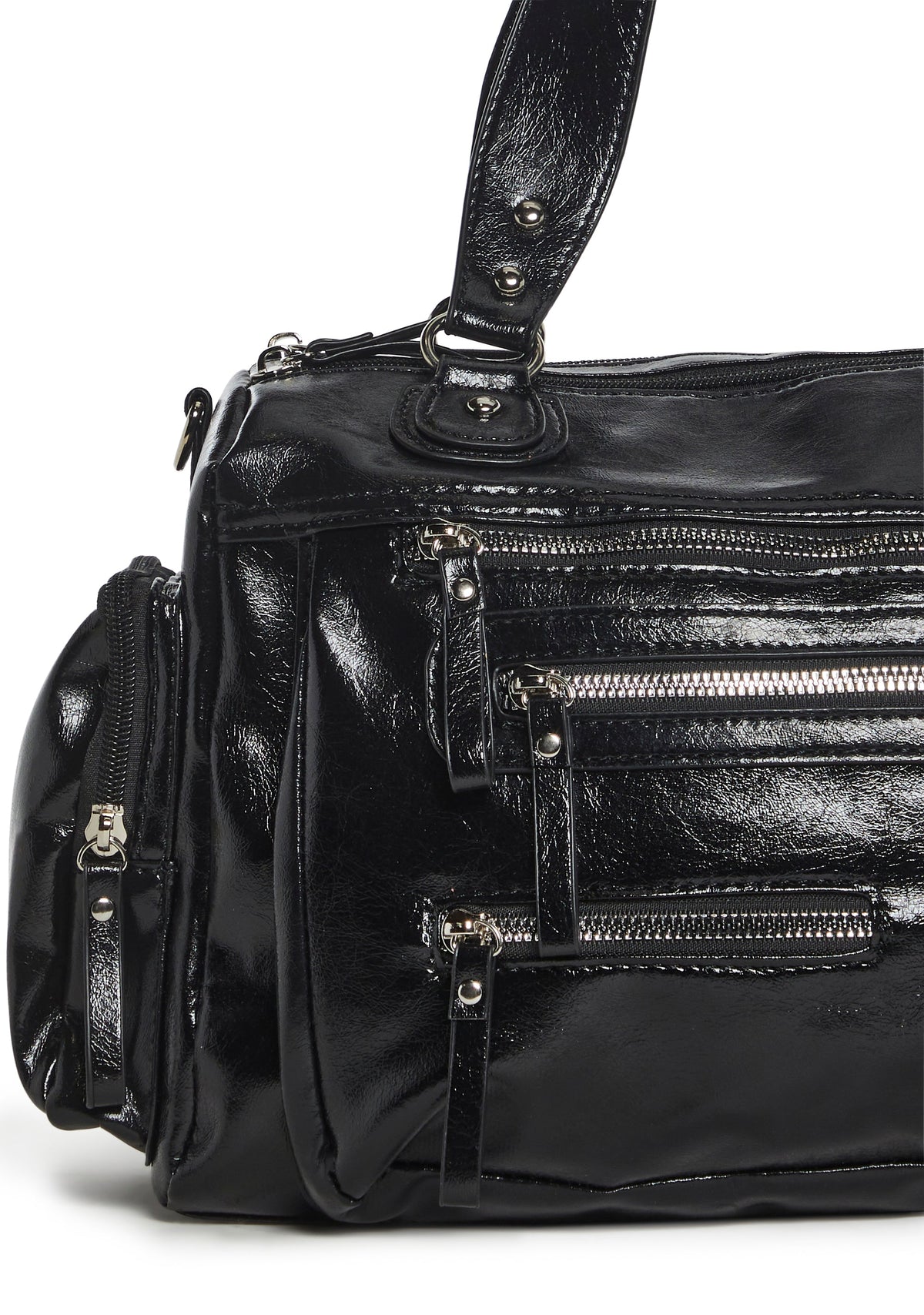 On Time Shine Shoulder Bag