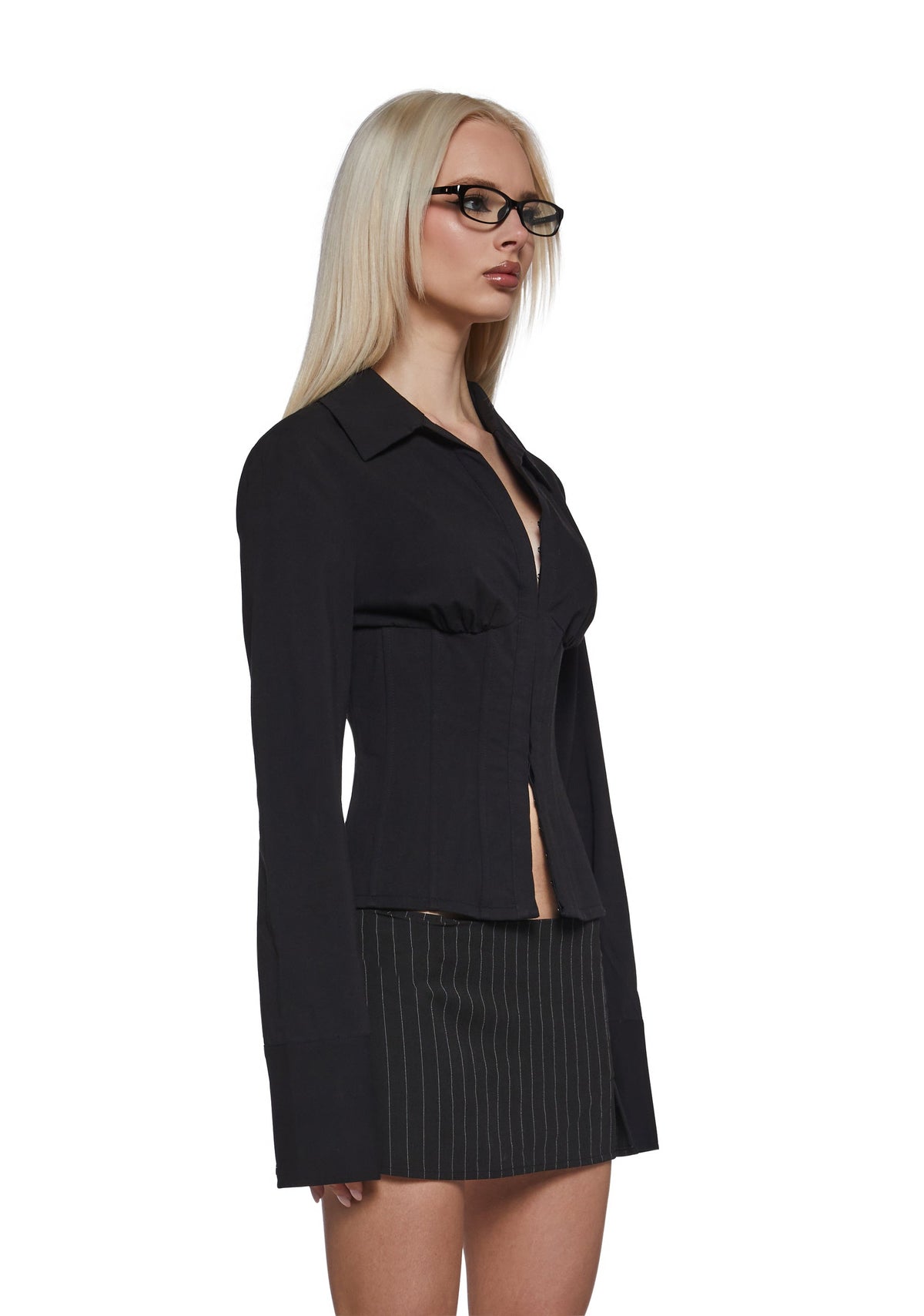 Office Siren Blouse - Black