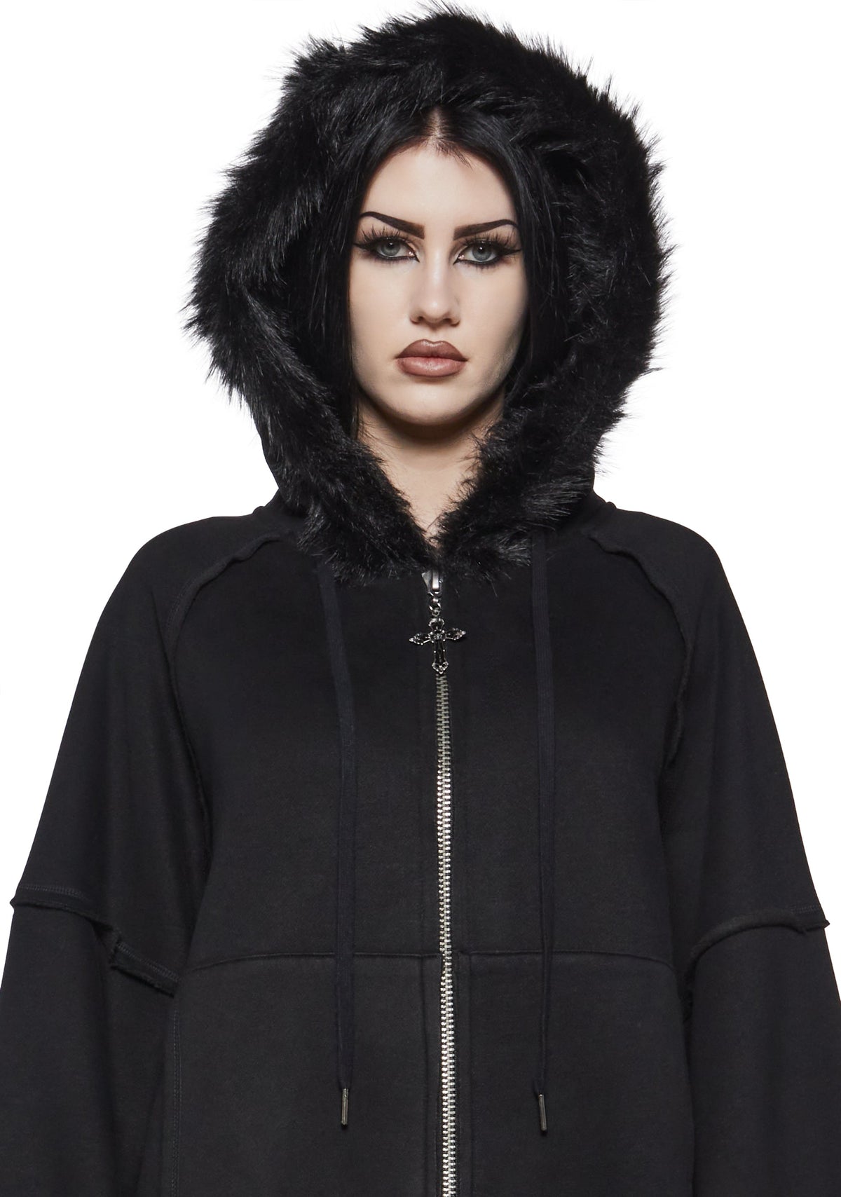 Nightshade Fur Oversized Hoodie