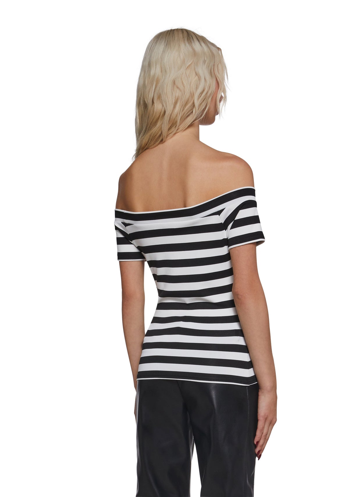 Off The Shoulder Striped Top