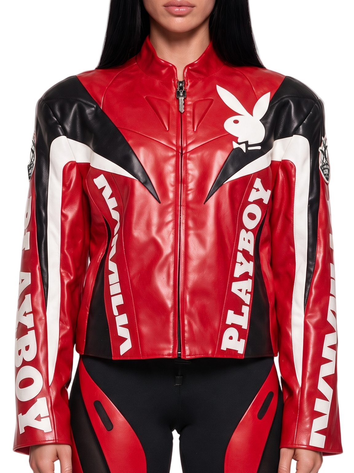 Playboy Moto Jacket - Red