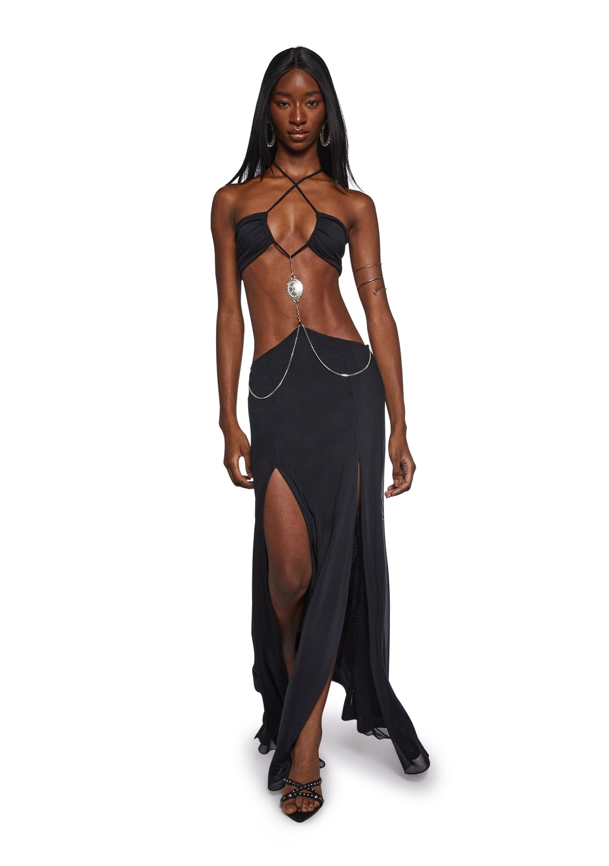 Dance Pulse Maxi Dress - Black