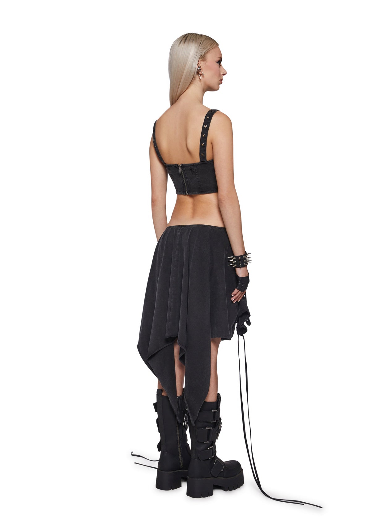 Siren Corset Waist Cut Out Midi Dress