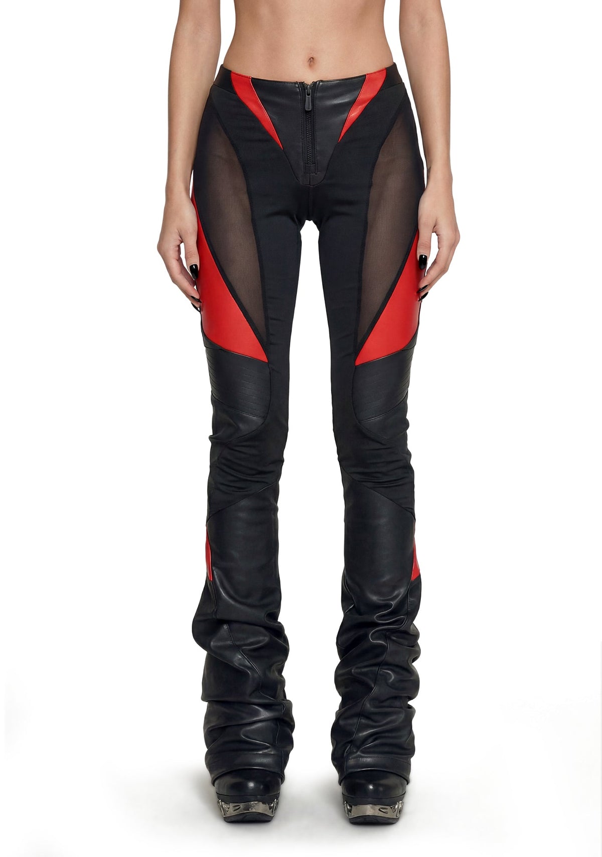 Moto Mesh Pants - Red