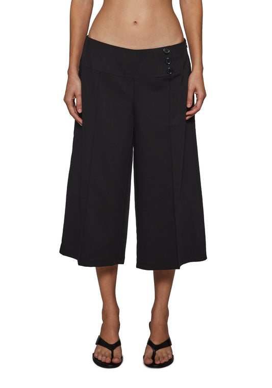 Jenna Low Rise Wide Leg Capris
