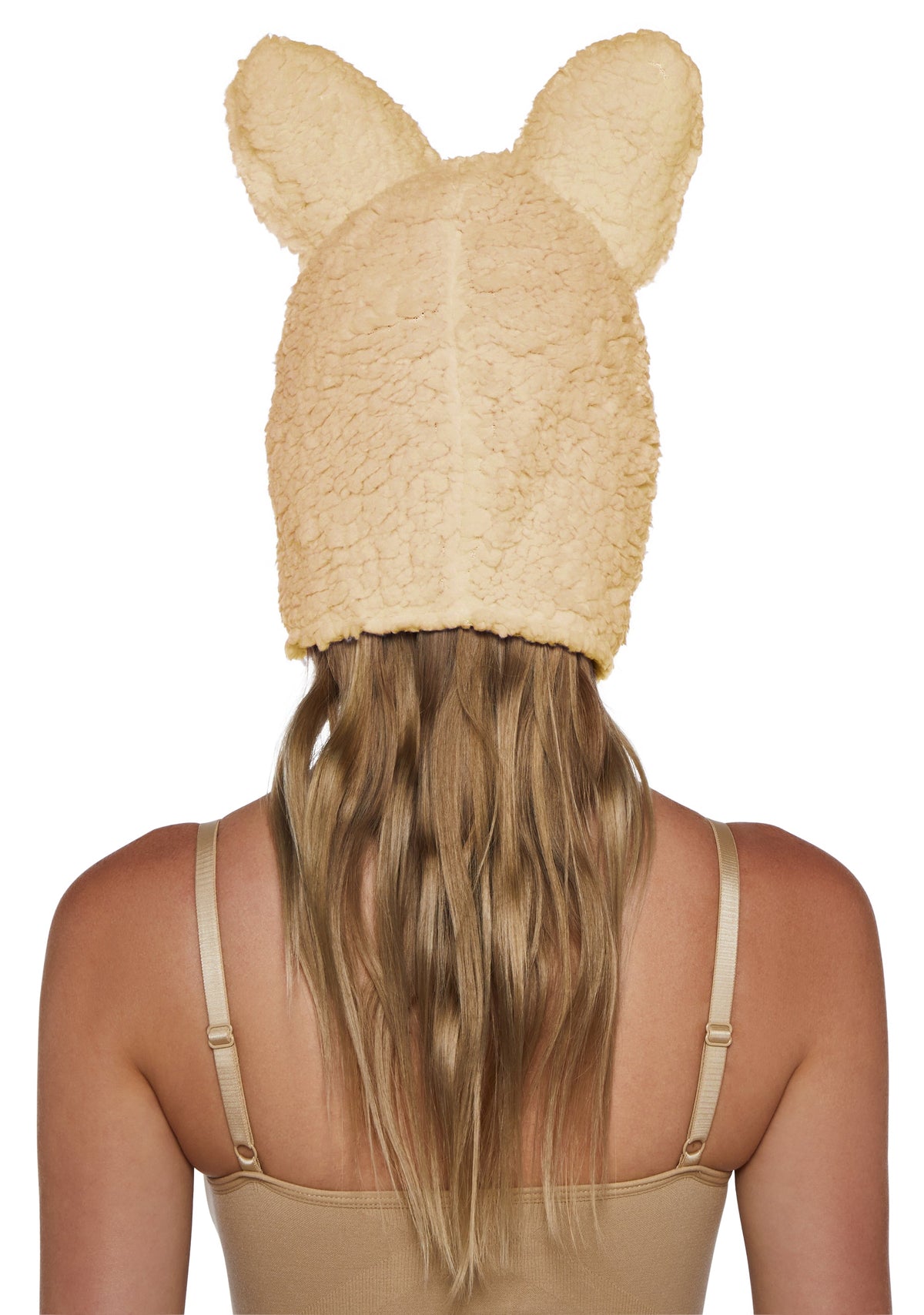 Little Monster Costume Hood - Beige