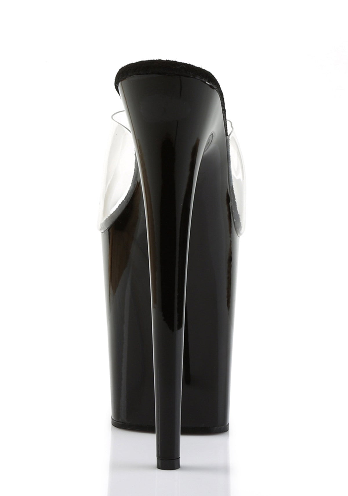 Flamingo-801 Platform Slides-Clear-Black