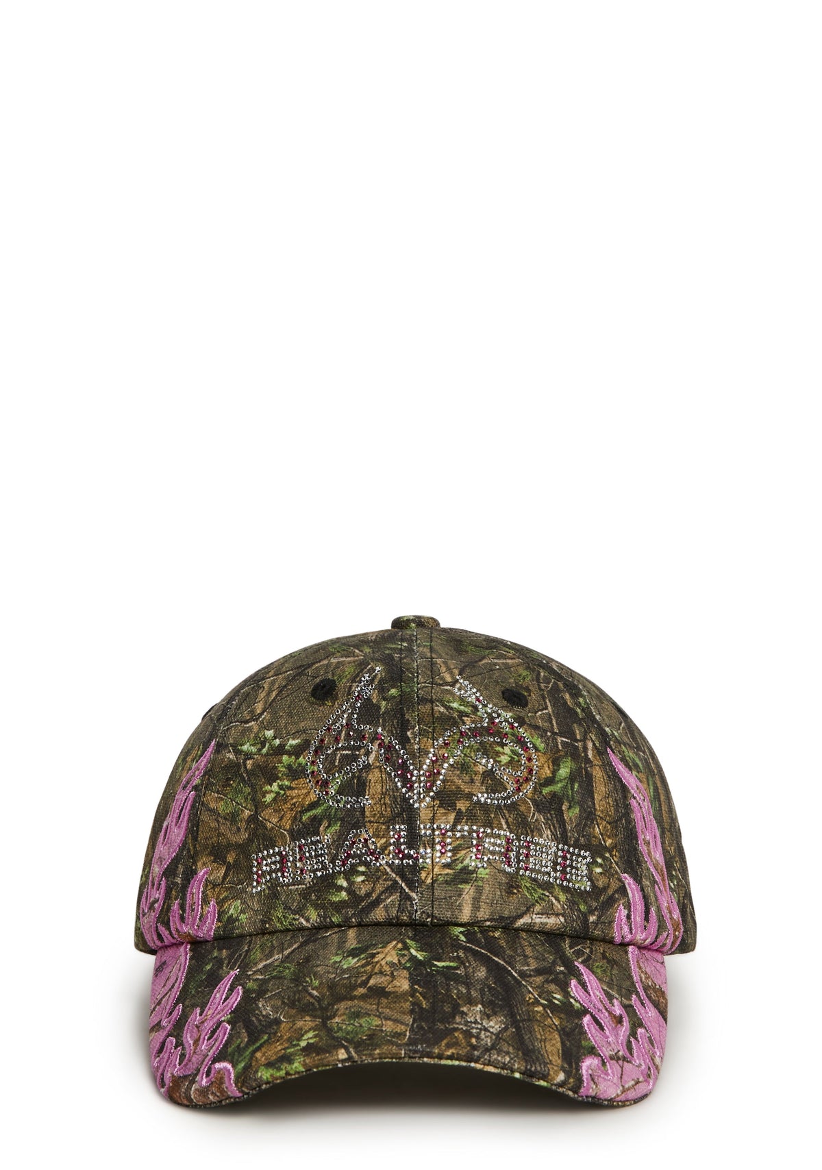 Embroidered Camo Flame Hat