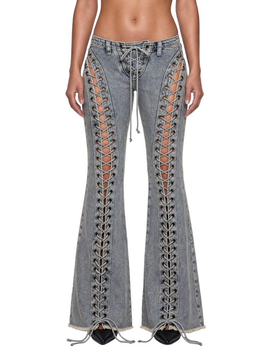 Wild Wanderer Flare Jeans - Blue