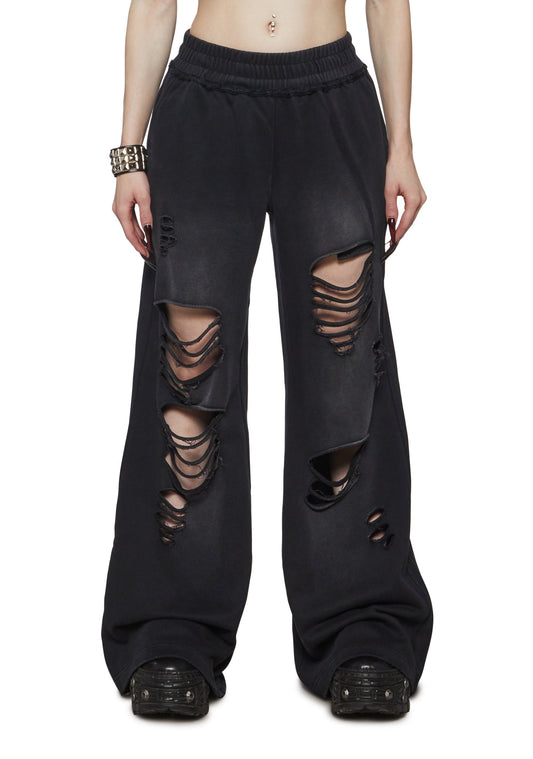 Loved & Distressed Baggy Sweatpants