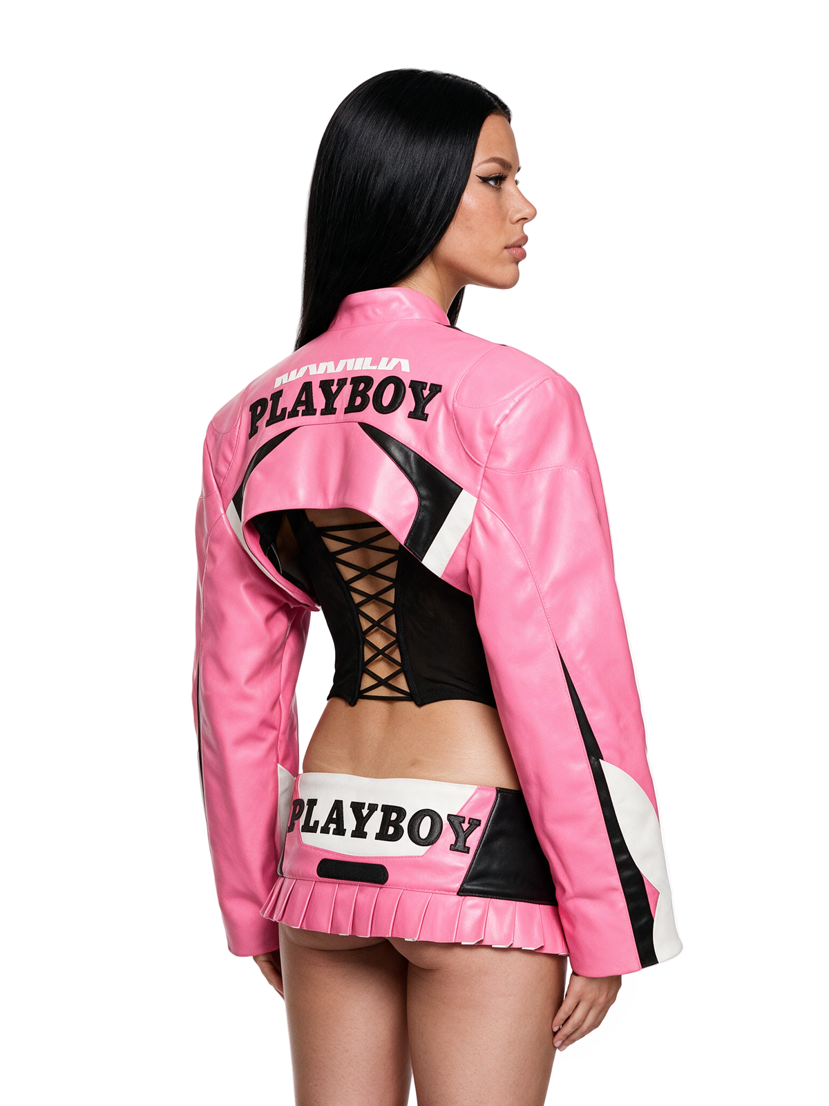 Playboy Moto Bolero Jacket - Pink