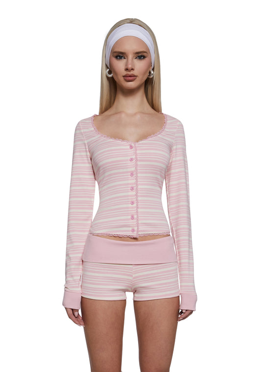 Wish List Striped Cardigan