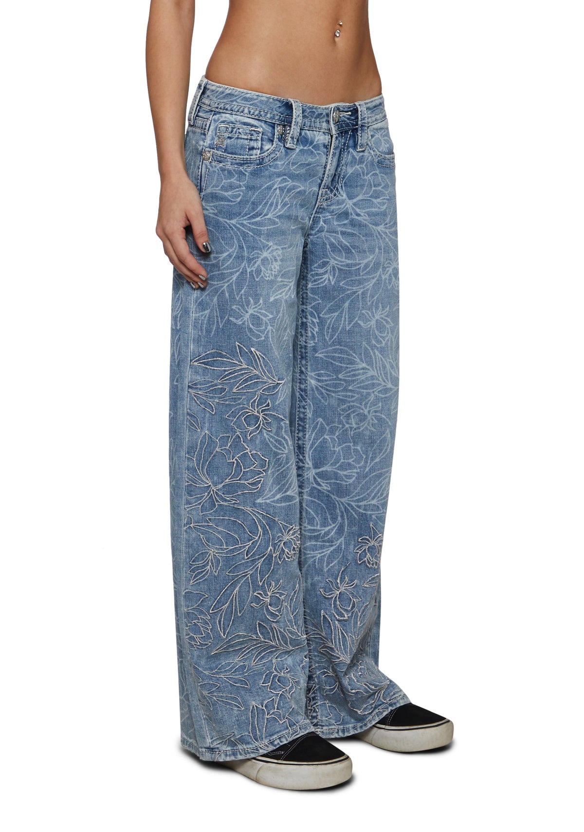 Peony Wide Leg Jeans Light Wash