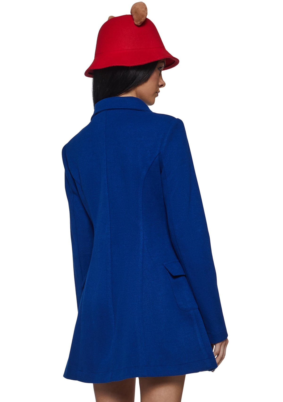 Teddy Bear with Blue Jacket Costume