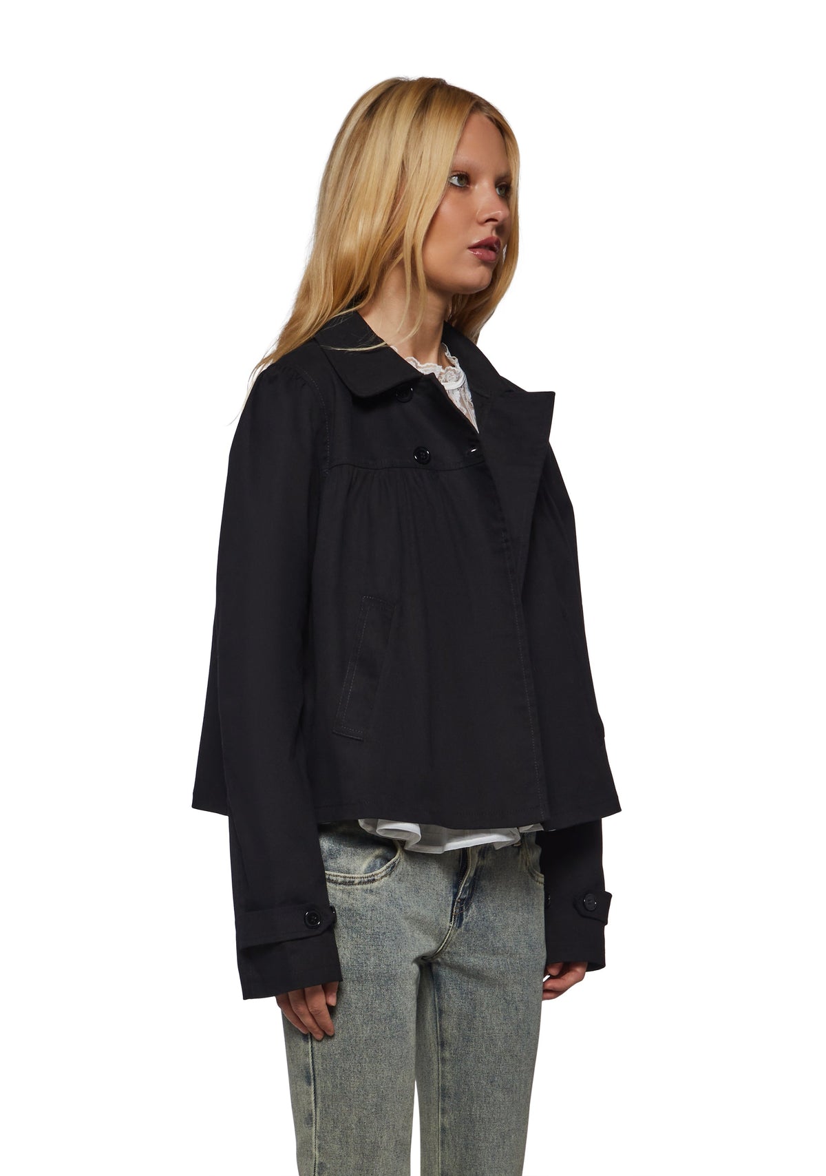 Gracie Cropped Babydoll Jacket