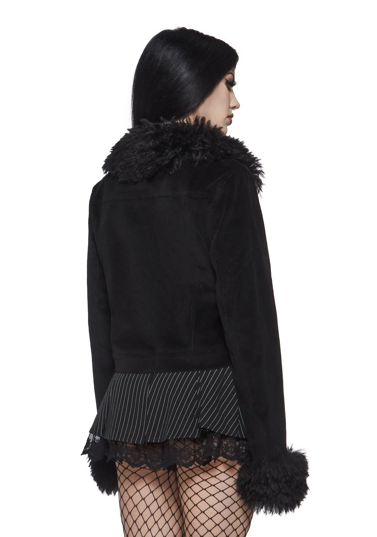 Sybil Corduroy Jacket with Faux Fur