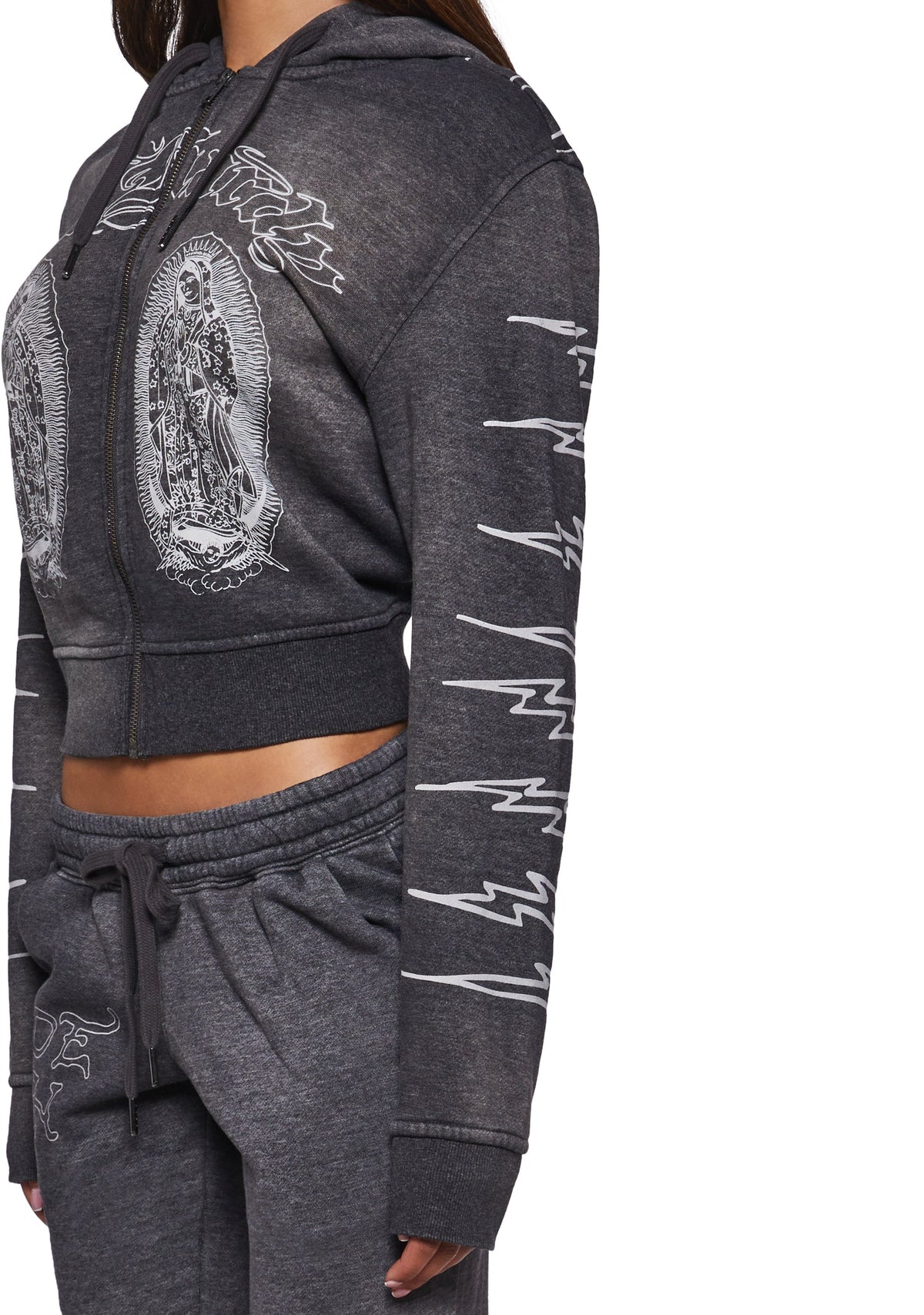 Mary Zip Front Relaxed Zip Front Hoodie