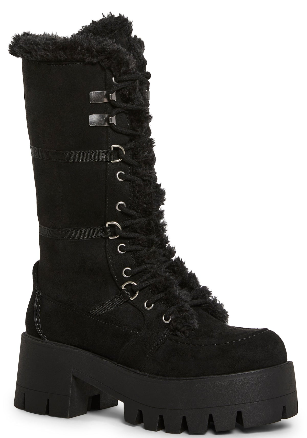 Grunge Trek Hiking Boots - Black