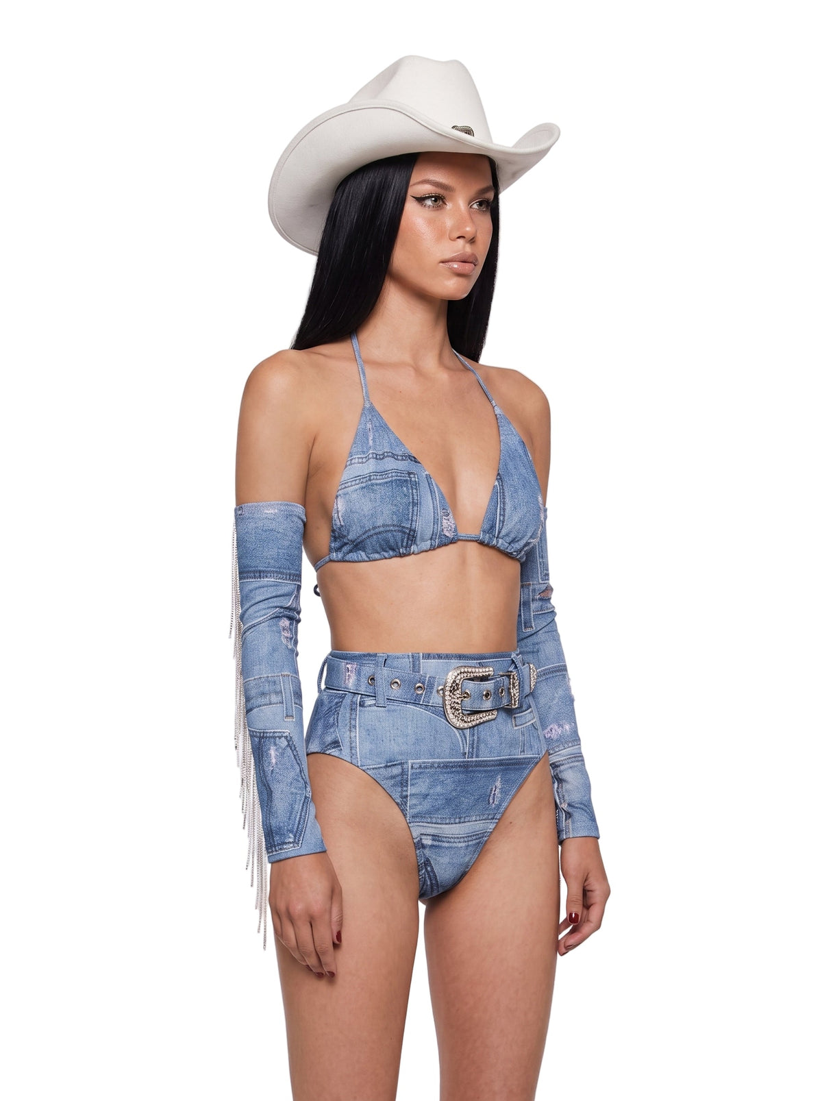 Denim Wrangler Cowgirl Costume