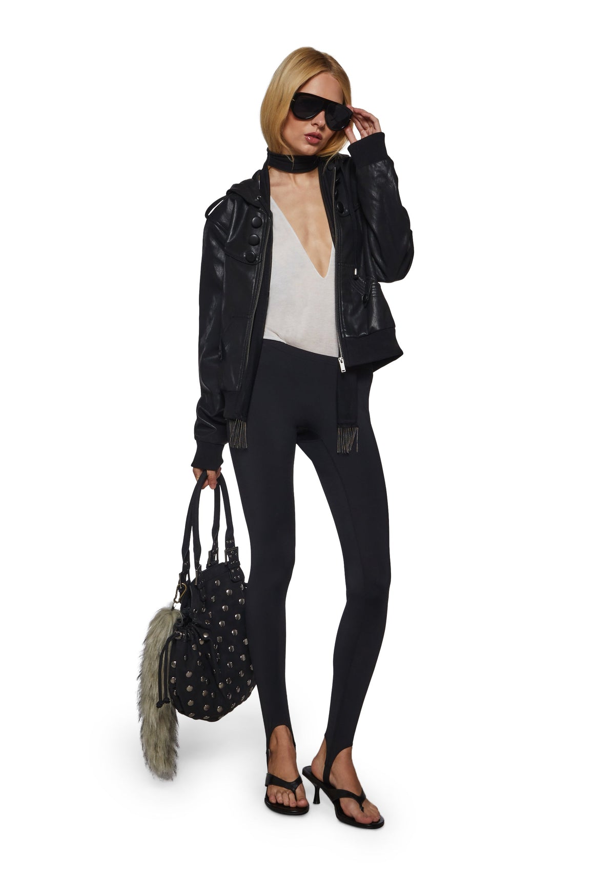 Donna Low Waisted Stirrup Leggings
