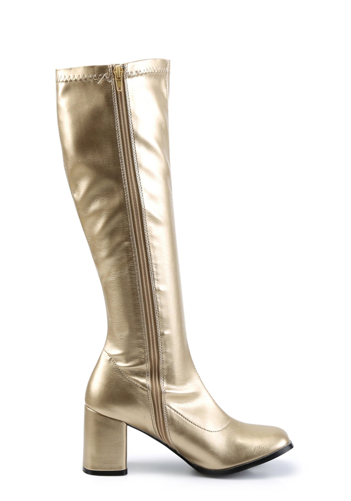 Gogo 300 Knee High Boots - Gold