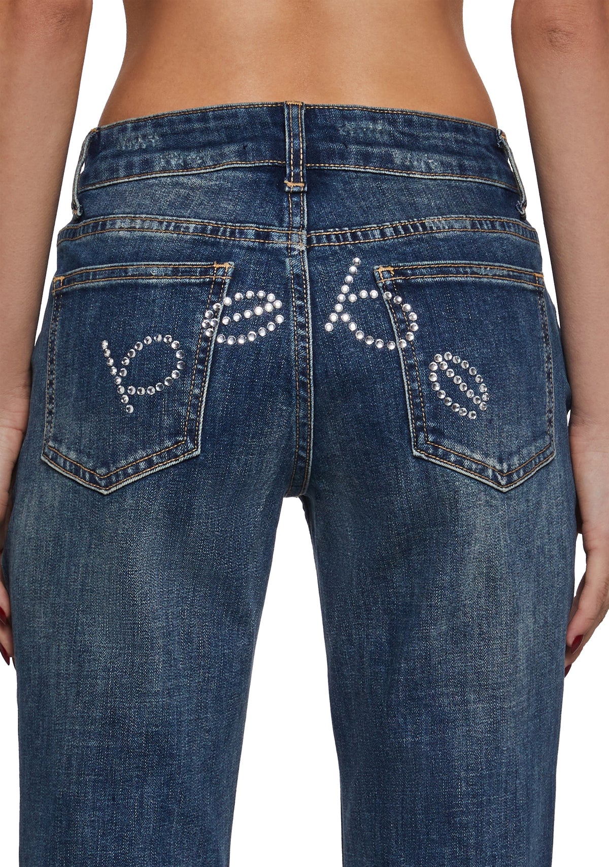 Low Rise Boot Cut Jeans