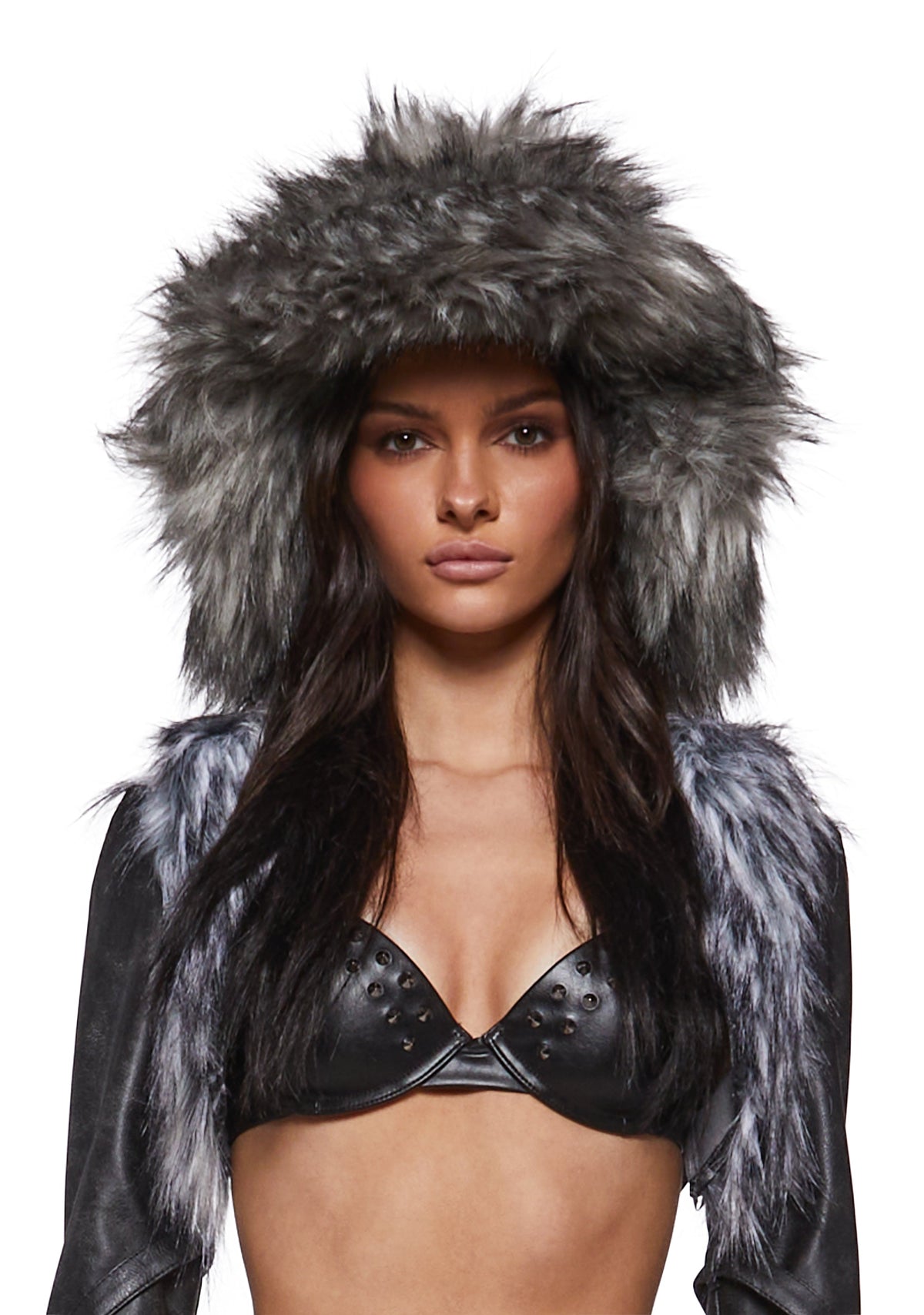 Flirty Fuzzy Bucket Hat - Gray